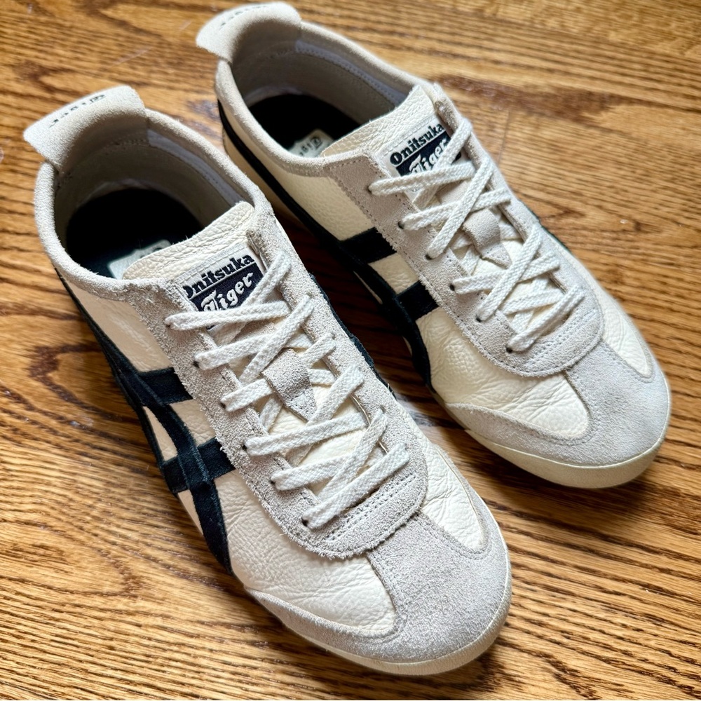 Onitsuka Tiger Asics Mexico 66 Off White Leather Sneakers